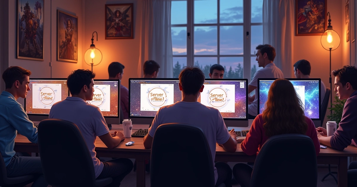 Jogadores online de Tibia aguardando retorno do servidor 