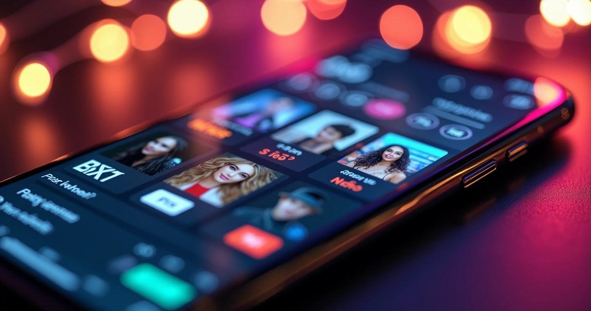 Tela de smartphone mostrando apostas em eventos de famosos no TrendPlay com gráficos e opções de Sim e Não 