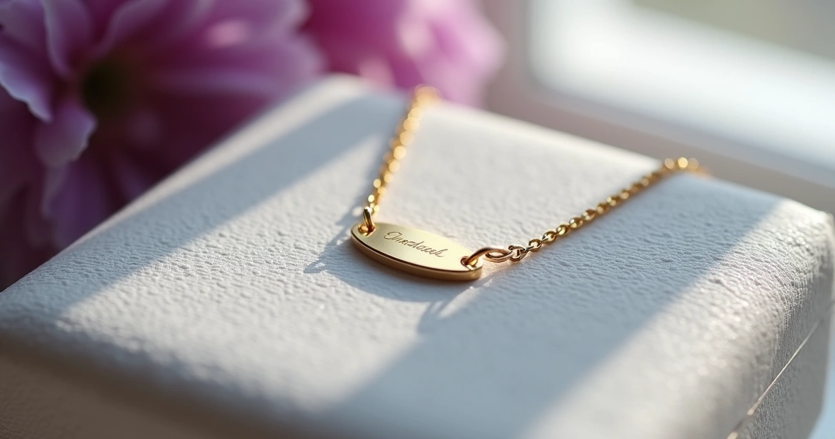 Colar personalizado com gravação especial 