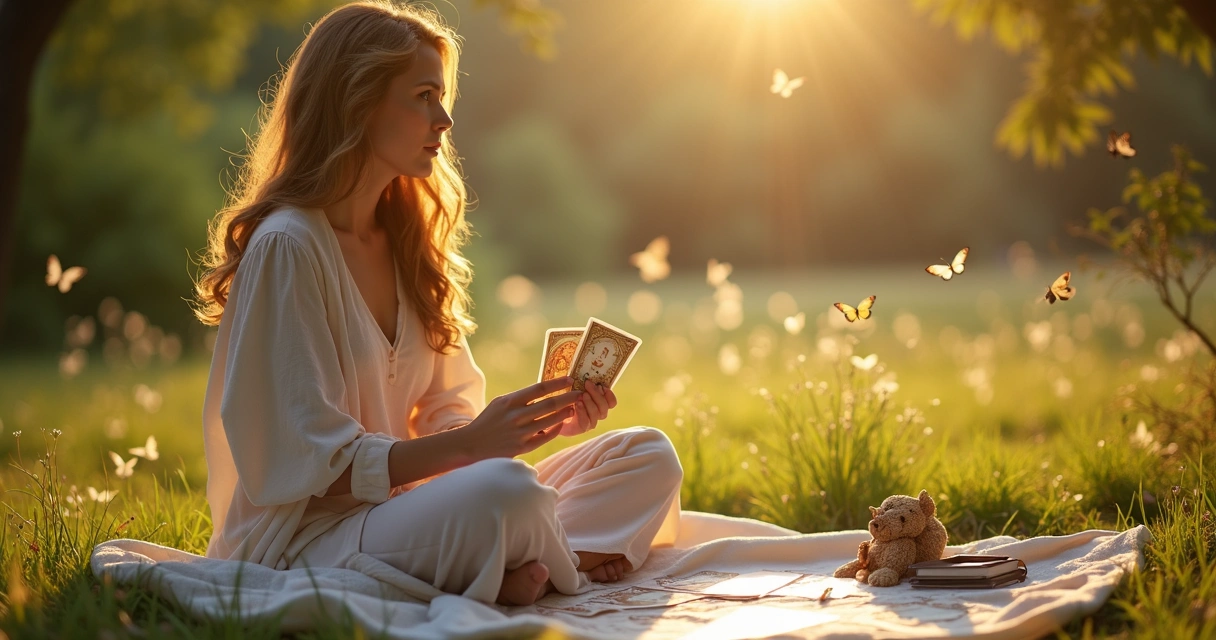Jornada de autoconhecimento feminina com tarot ao ar livre 
