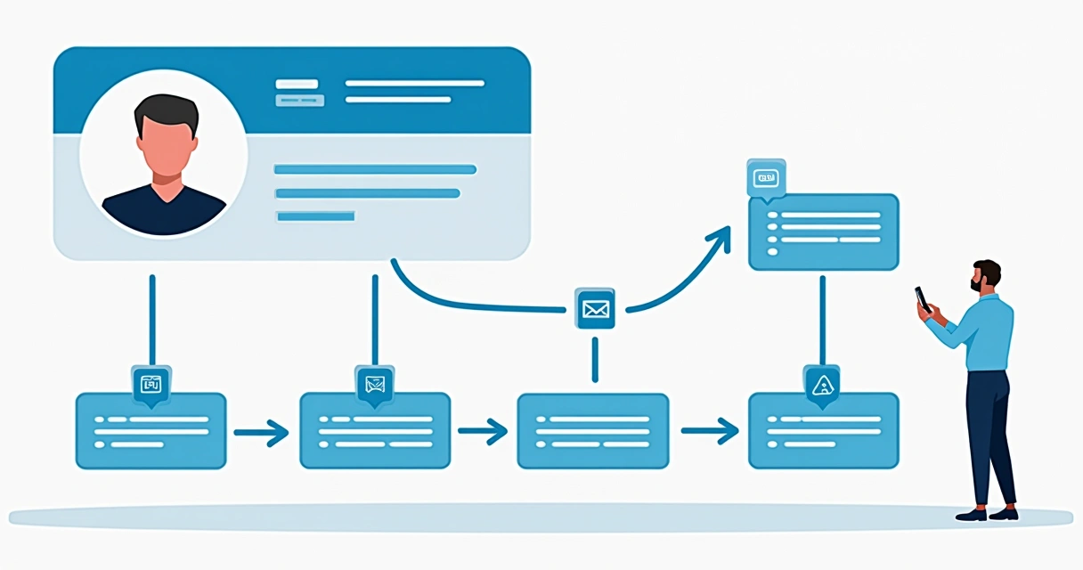 Fluxo automatizado de mensagens personalizadas no LinkedIn 