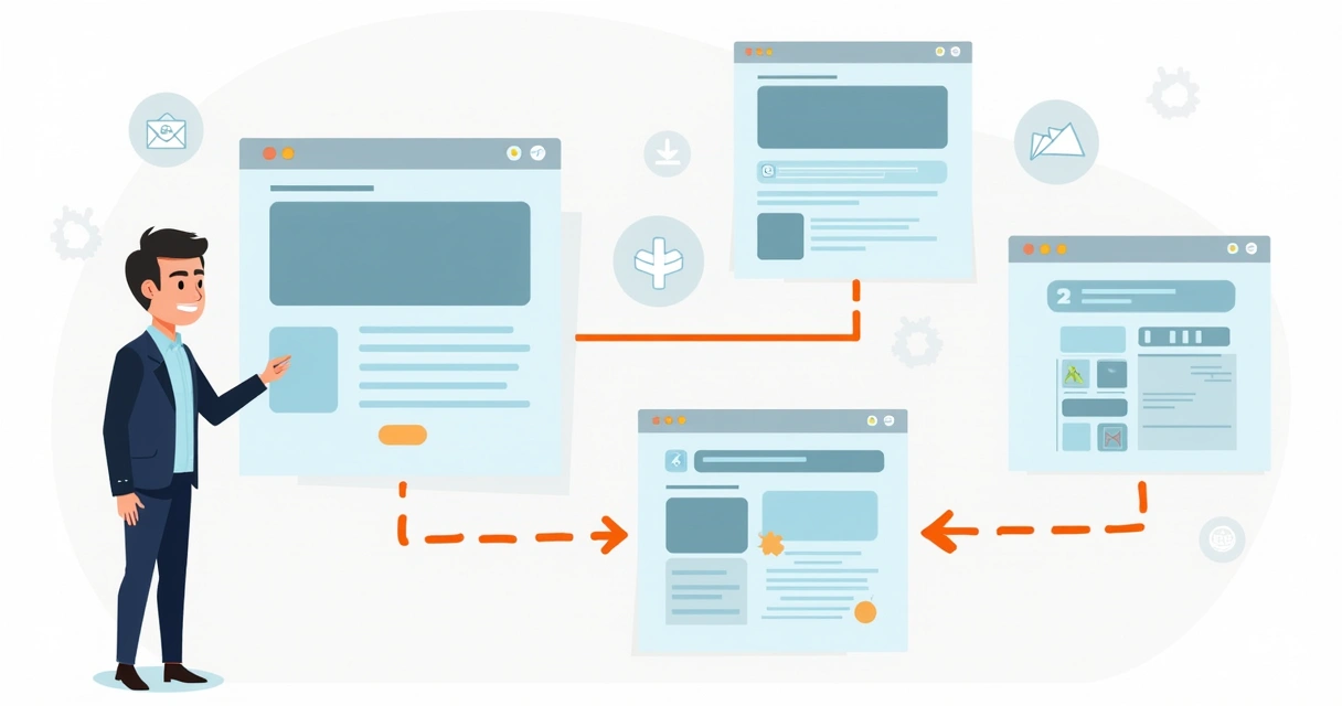 Jornada digital do cliente com vários canais conectados 