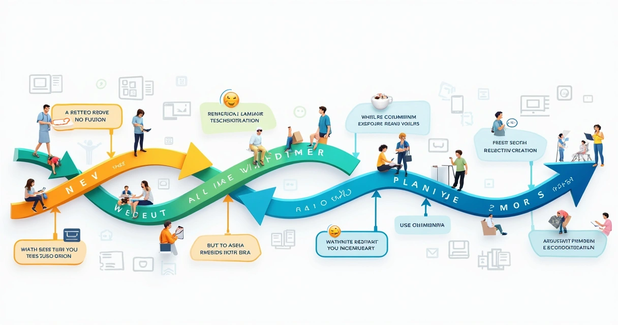 Mapa da jornada do cliente com pontos de feedback destacados