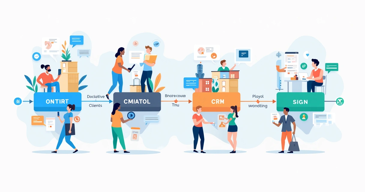 Fluxo digital da jornada do cliente imobiliário 