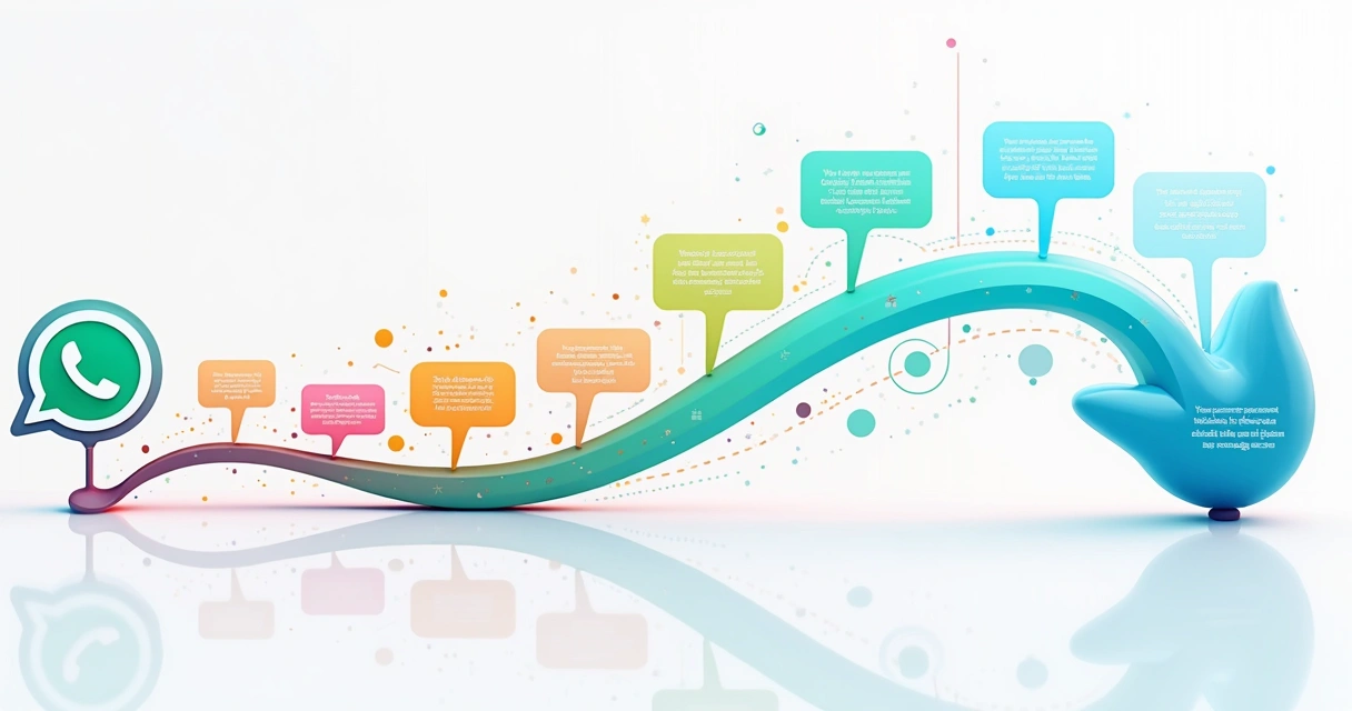 Etapas da jornada do cliente com automação WhatsApp ilustradas