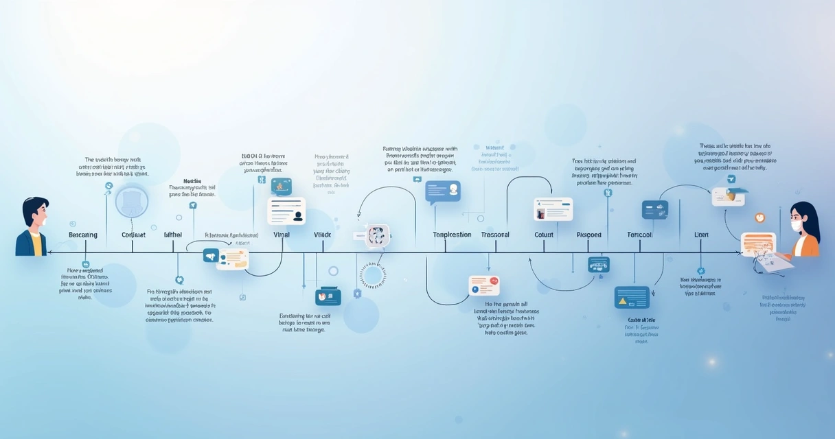 Ilustração de jornada de vendas consultiva no LinkedIn 