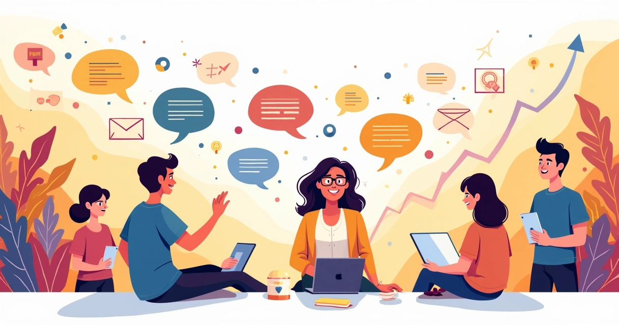 Visualização de uma jornada do cliente, mostrando interação positiva com a marca e feedback contínuo.
