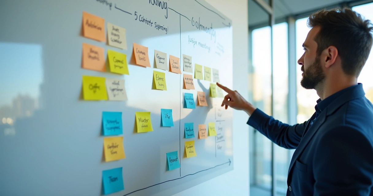 Etapas de evolução de um mentor em painel estratégico