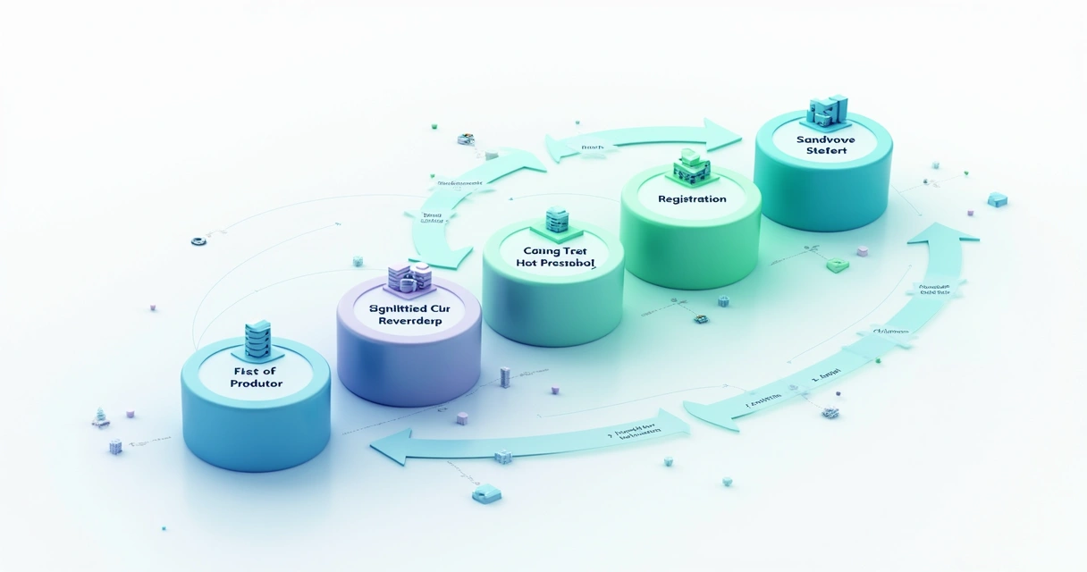 Jornada visual de onboarding de parceiros em um marketplace SaaS. 