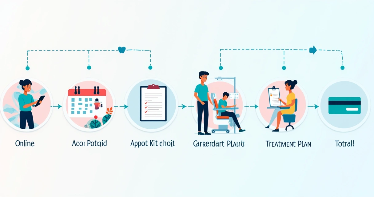 Fluxo do ciclo do paciente em clínica odontológica 