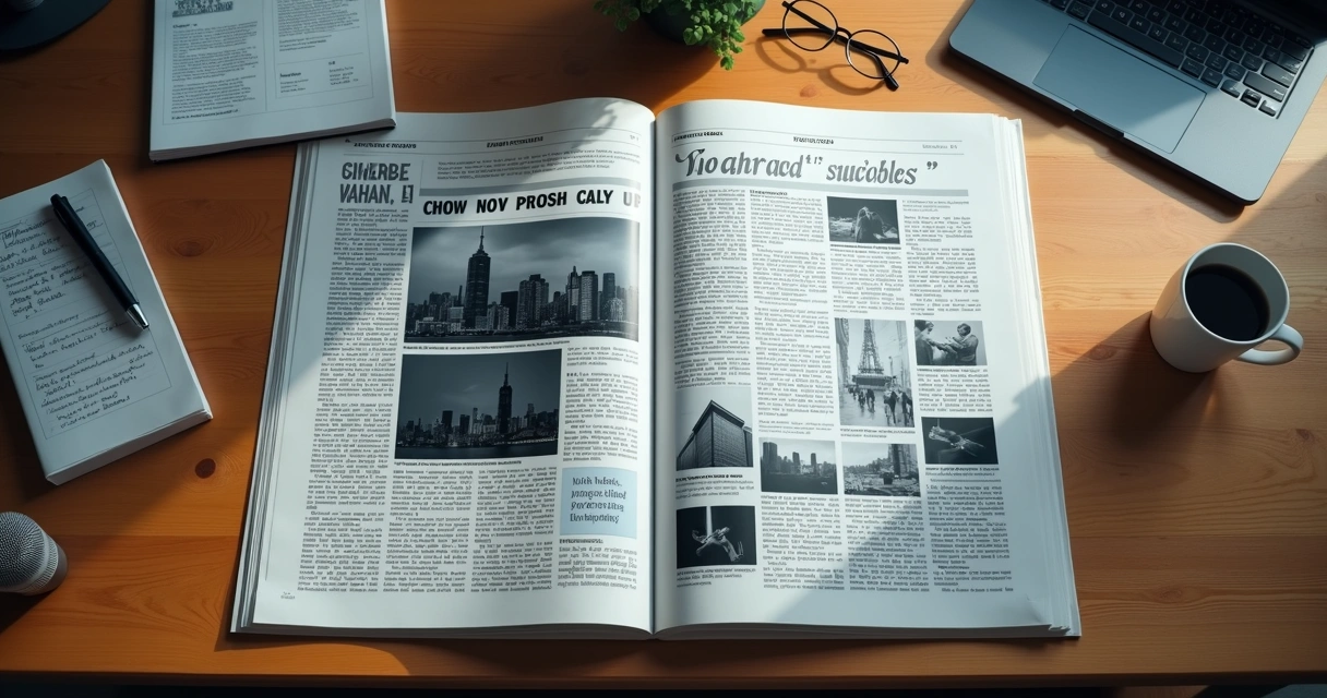 Mesa com jornal dividido entre manchetes negativas e positivas sobre suicídio 