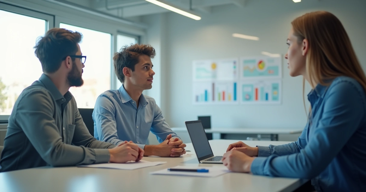 Jovem aprendiz mostrando progresso em tarefa dentro da empresa