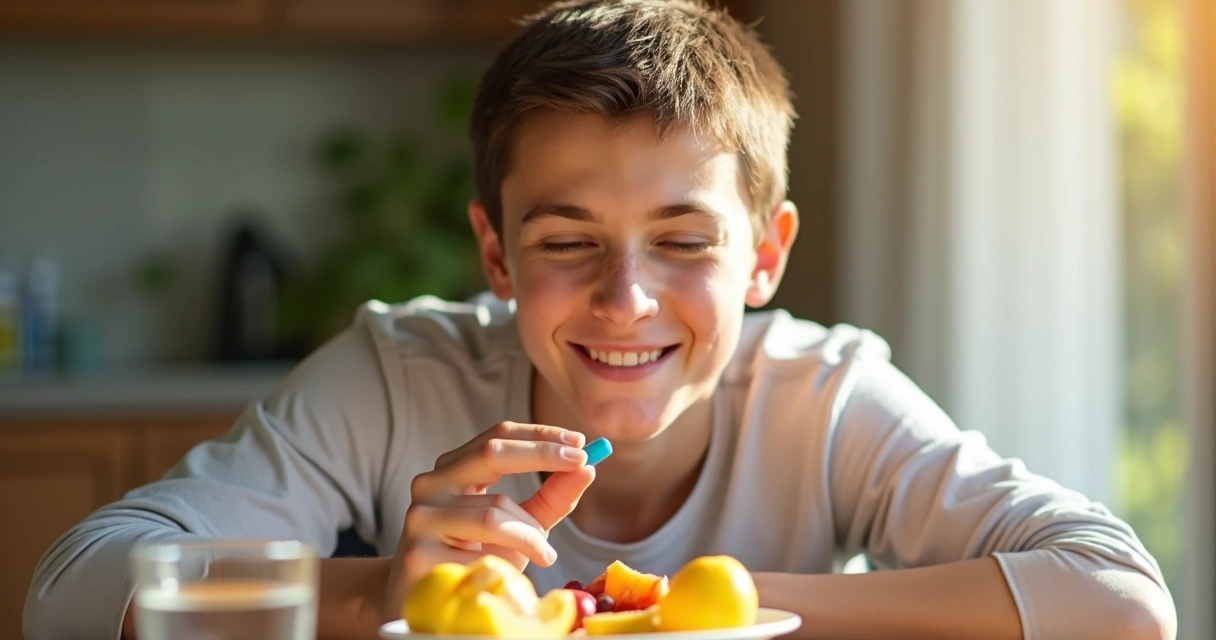 Jovem tomando seu primeiro comprimido de PrEP