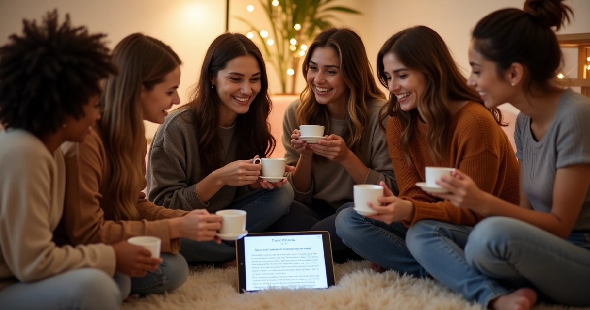 Jovens consultando baralho cigano online em ambiente descontraído 