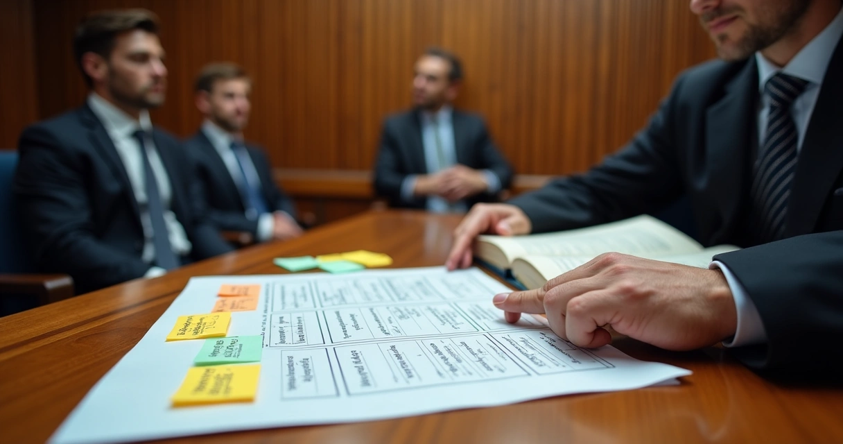 Juiz calcula pena em julgamento criminal 