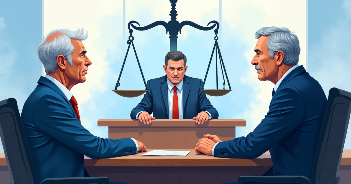 Representação simbólica de justiça, tribunal e saúde pública 
