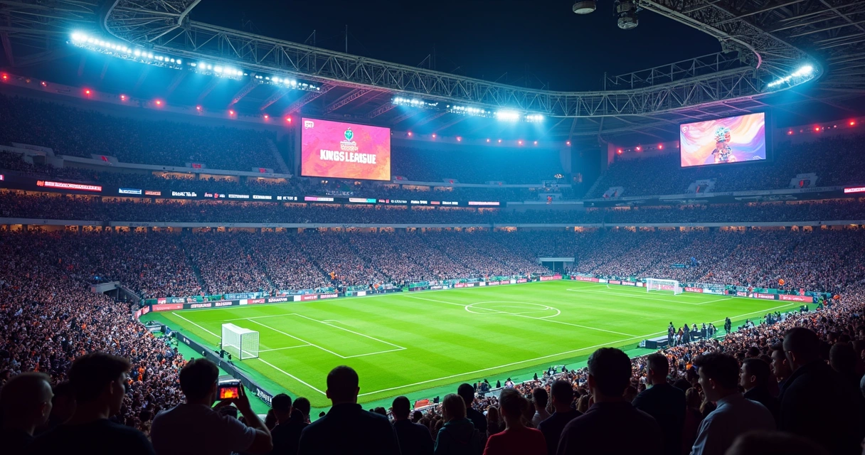 Liga de futebol digital com influenciadores transmitindo ao vivo