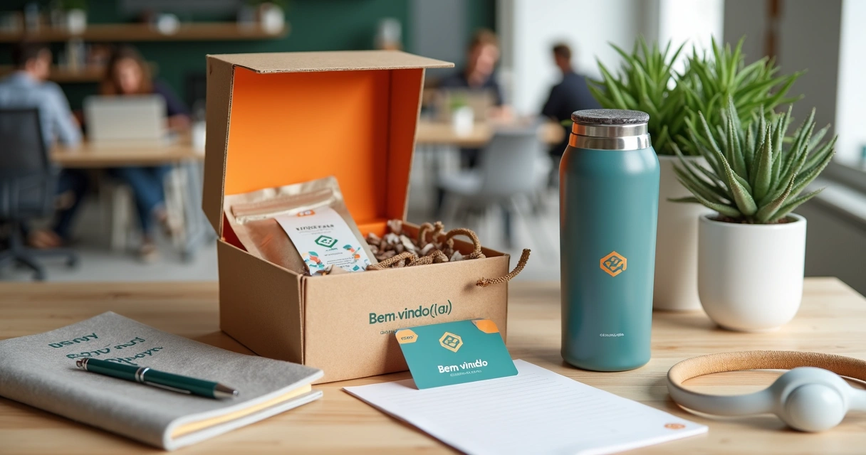 Como montar um kit boas-vindas corporativo personalizado
