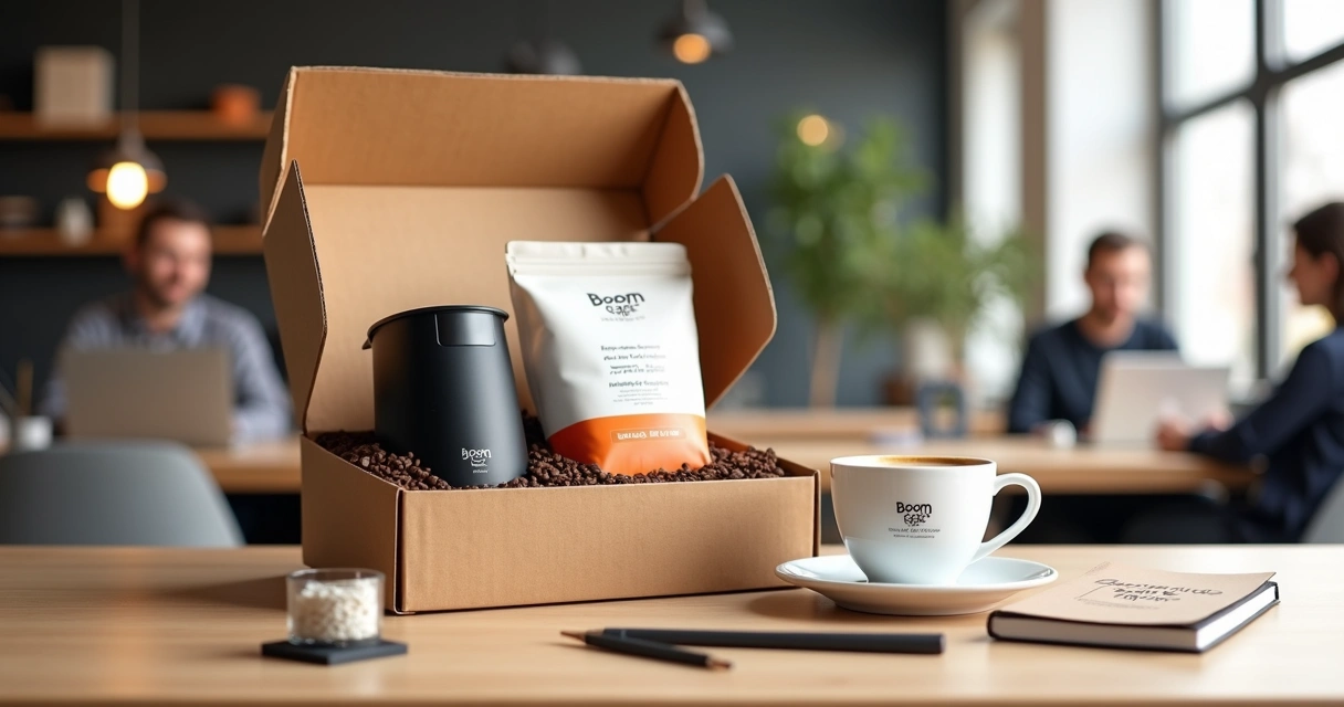 Ideias criativas de kits de café para novos colaboradores