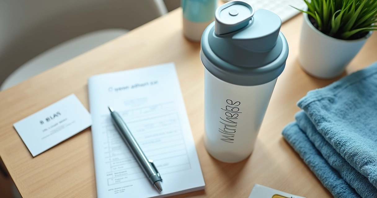 Kit de clínica com coqueteleira personalizada