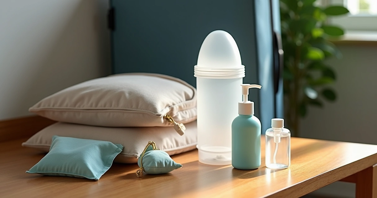 Kit de higiene portátil para mulheres em viagem 