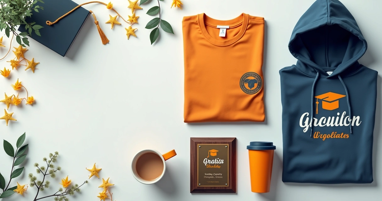 Kit premium de formatura com moletom, camiseta, caneca, copo e placa 