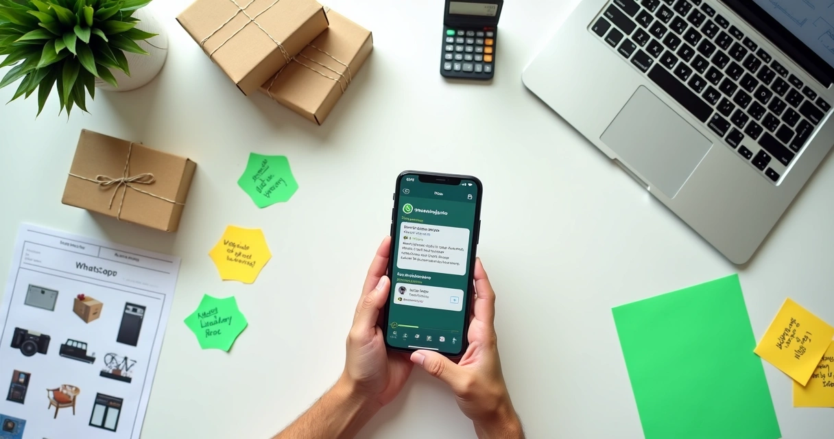 Kit de produtos sugerido em conversa de WhatsApp