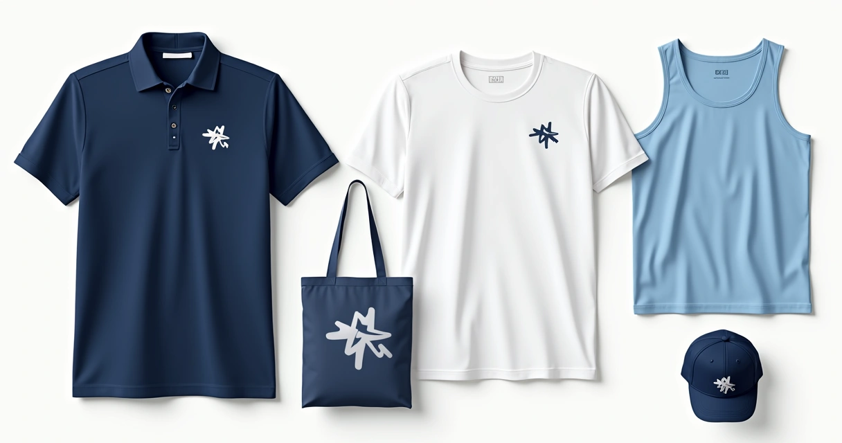 Kit de uniforme com polo, camiseta e regata