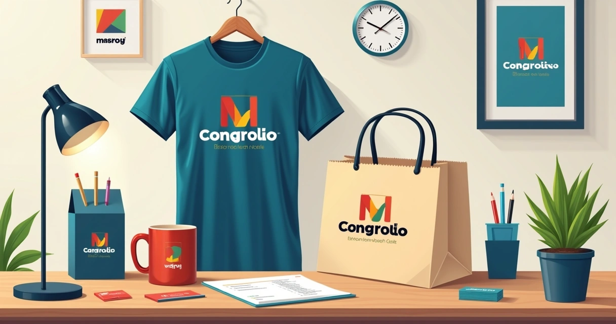 Kit de brindes rápidos com camiseta personalizada, caneca e ecobag para empresas 