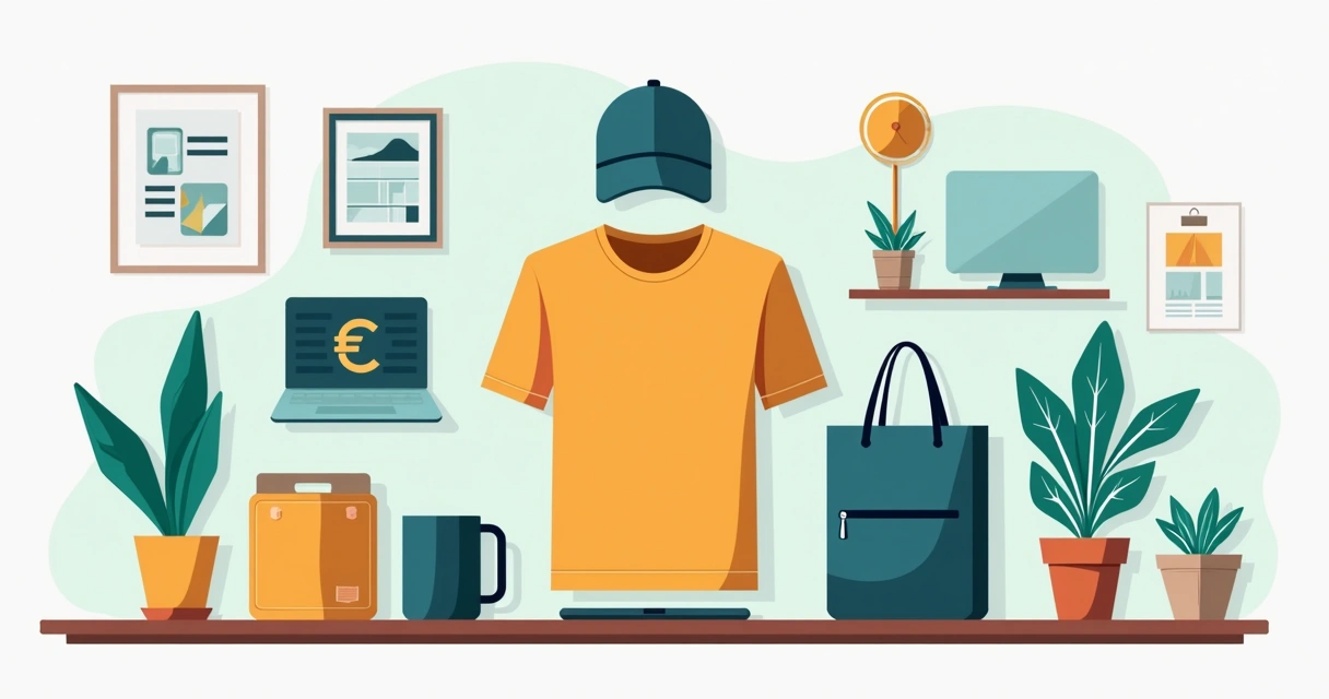 Kit corporativo de camisetas, bonés, ecobags e canecas personalizadas com identidade visual unificada 