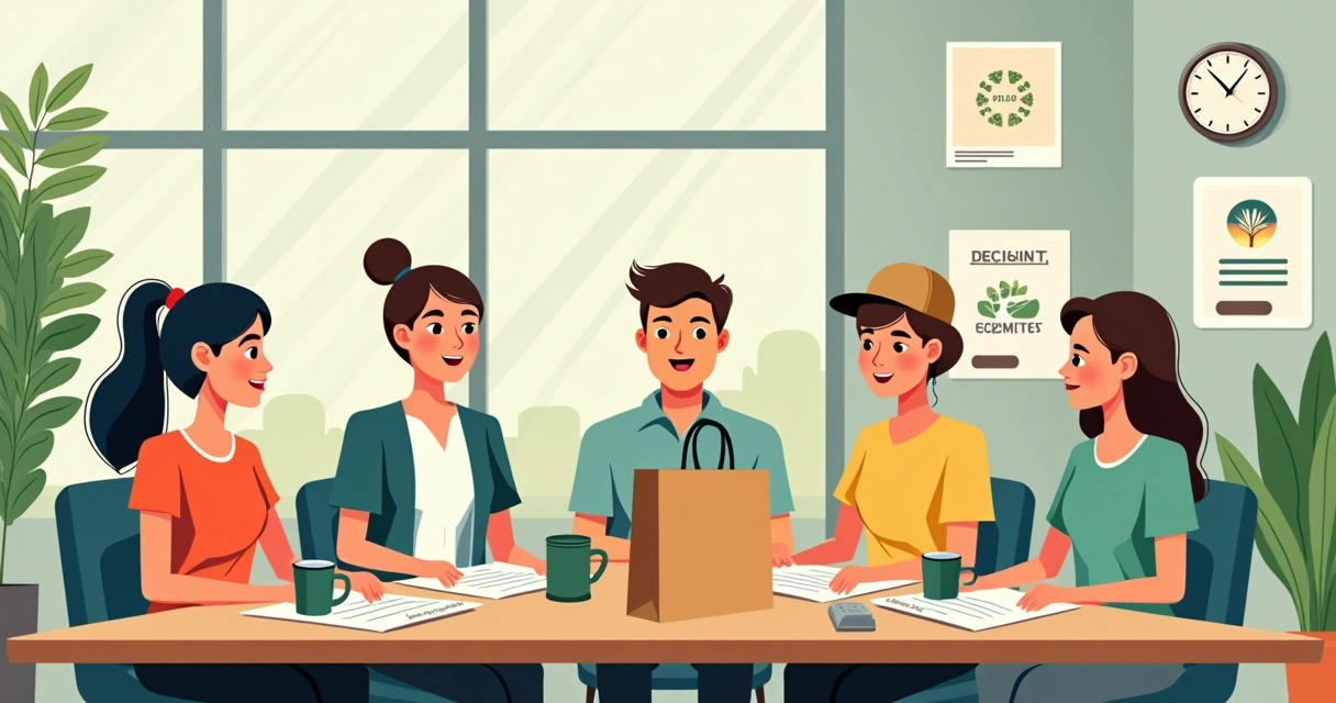 Kits promocionais ecológicos personalizados com camisetas, ecobags e canecas