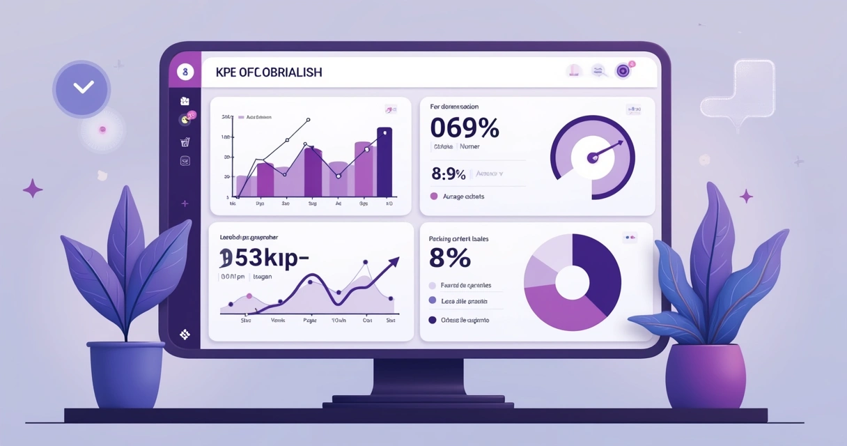 Painel com KPIs de vendas e performance de parceiros B2B lado a lado. 
