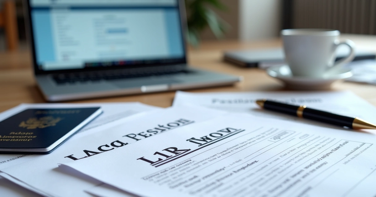 L1A visa application forms and supporting documents 