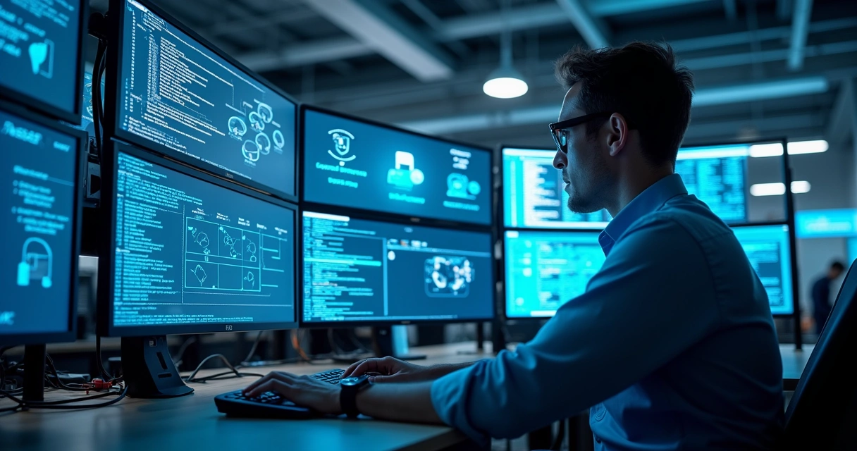 Laboratório virtual com equipamentos FortiGate, telas de configuração e topologia de rede 