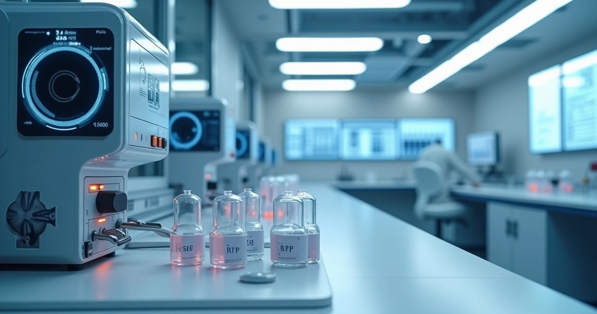 Equipamentos modernos de preparação de PRP em clínica médica 