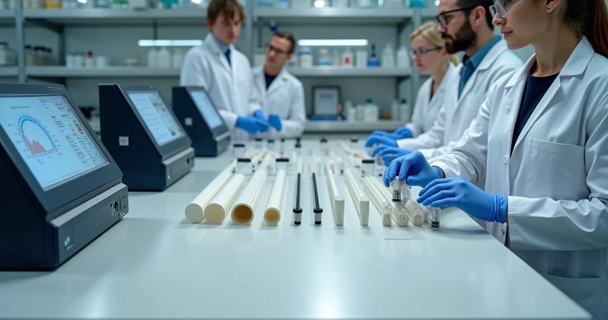 Laboratório de testes de polímeros de engenharia em bancada 
