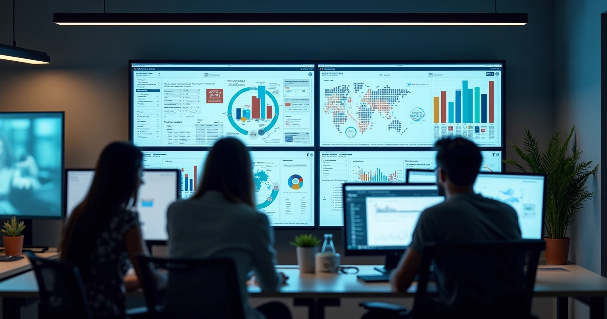 Painel de criação de campanhas e gráficos de desempenho de anúncios do Meta Ads visíveis na tela 