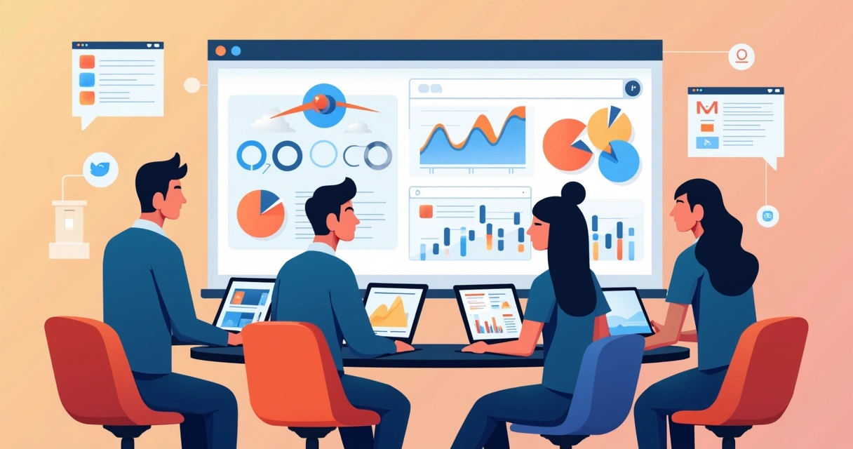 Equipe de TI testando a acessibilidade digital de uma landing page com ferramentas e leitores de tela