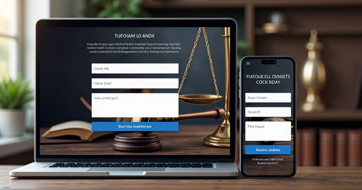 Página de conversão digital para escritório de advocacia 