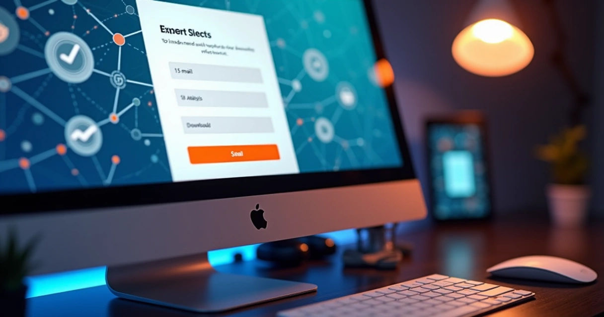 Página de destino com formulário de captação e call-to-action 