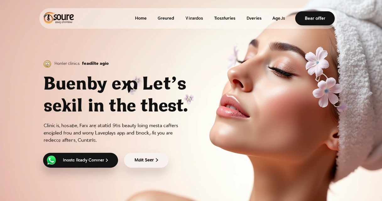 Landing page otimizada para clínica de estética 