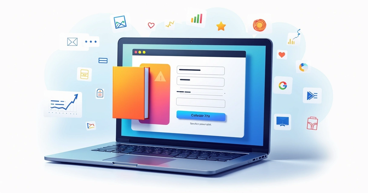 Como Gerar Leads Qualificados Usando Dados Cadastrais 4 Landing page com formulário simples e oferta de e-book