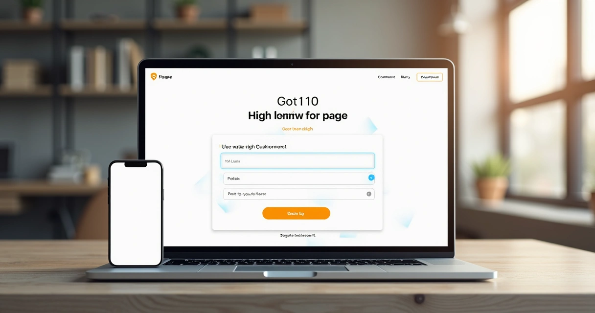 Landing page rápida com formulário curto e depoimentos próximos ao botão 