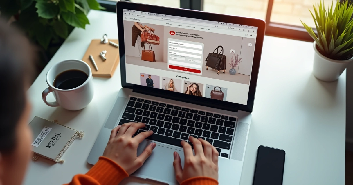 Exemplo visual de landing page para e-commerce 