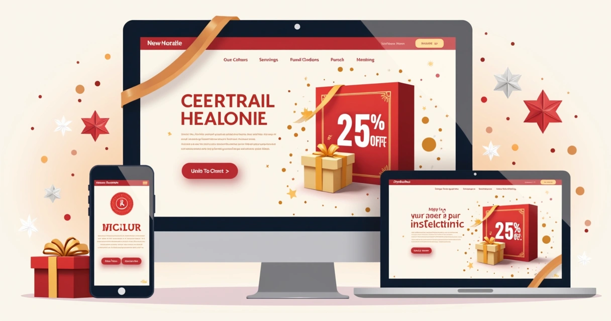 Landing page sazonal com oferta e contagem regressiva 