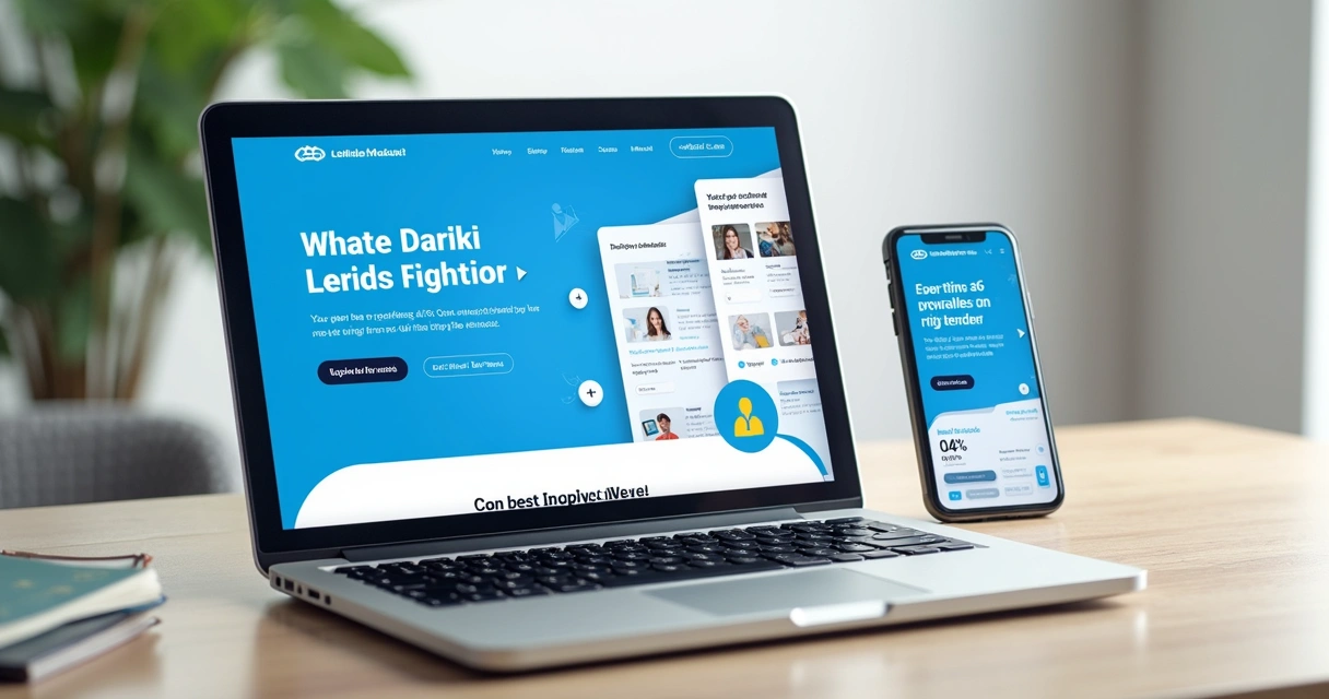 Design moderno de uma landing page focada em conversão