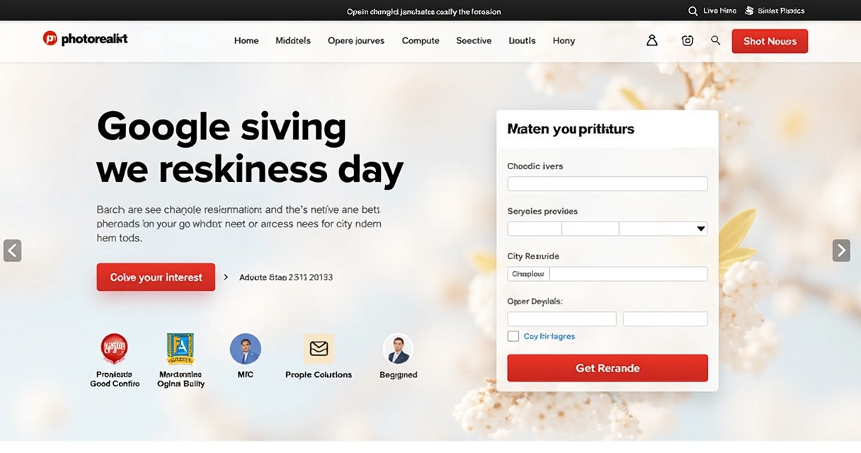Landing page com formulário de lead e oferta segmentada