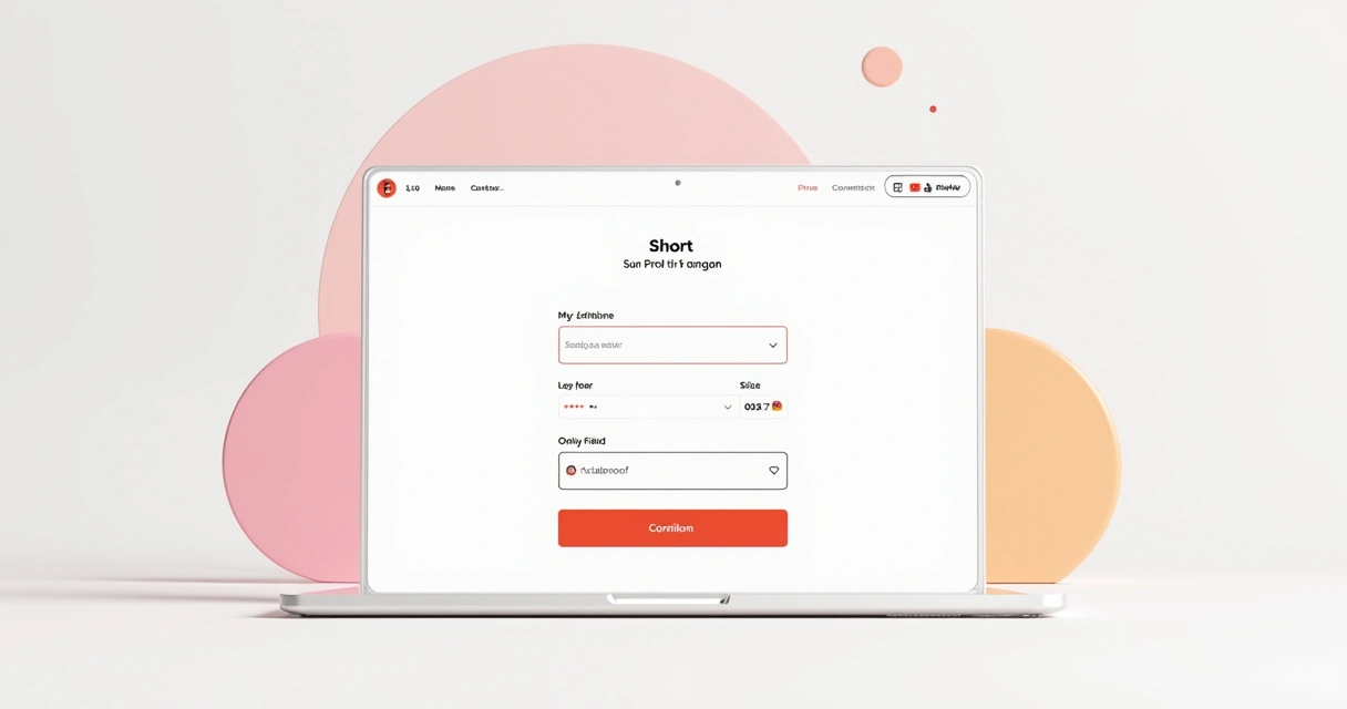 Formulário curto e CTA em destaque em landing page minimalista