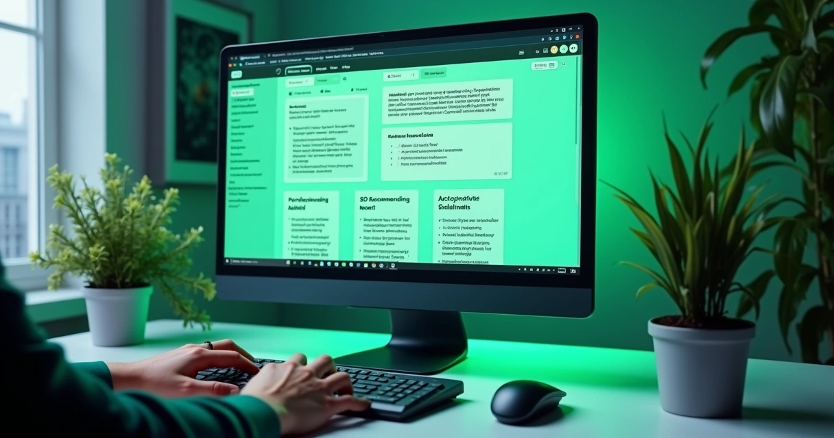 Dashboard de criação de landing page com IA com campos sugeridos para títulos e CTAs 