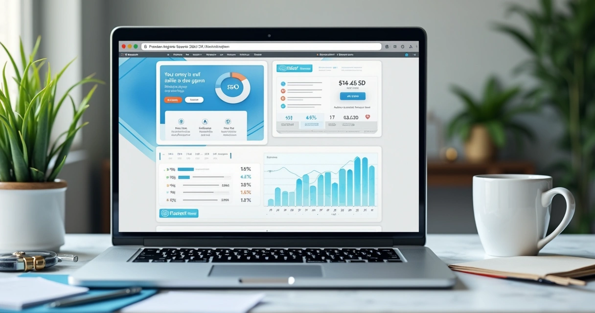 Landing page moderna de marketing digital 